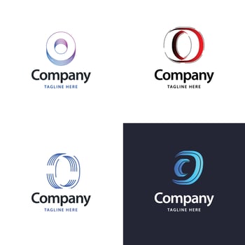 Letter O Big Logo Pack Design Creative Modern logos design for your business vector