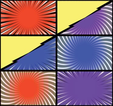 Comic book background vector