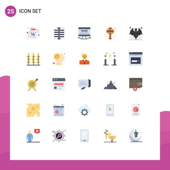 25 Creative Icons Modern Signs and Symbols of bats patrick advert irish cross Editable Vector Design Elements