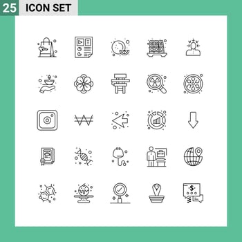 Line Pack of 25 Universal Symbols of criticism choice seo history archive Editable Vector Design Elements