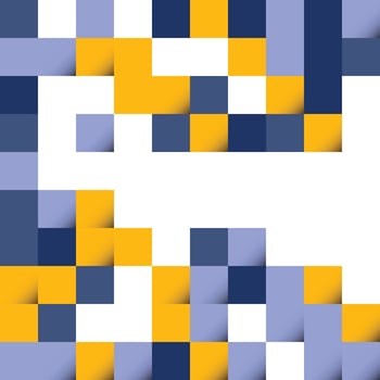 Dark Blue and Yellow abstract squares Background design for poster flyer cover brochure vector