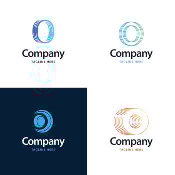 Letter O Big Logo Pack Design Creative Modern logos design for your business vector