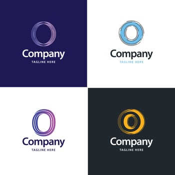 Letter O Big Logo Pack Design Creative Modern logos design for your business vector