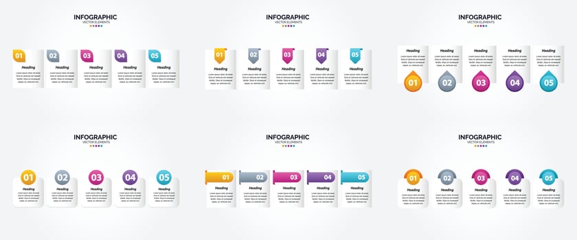 Vector illustration infographics Flat design set for advertising brochure flyer and magazine