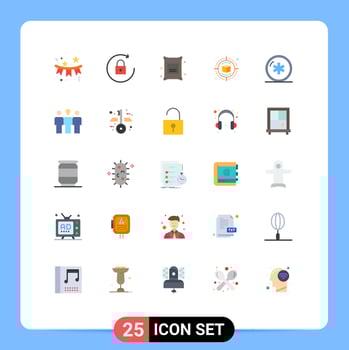 Stock Vector Icon Pack of 25 Line Signs and Symbols for health thinking barley design campaign Editable Vector Design Elements