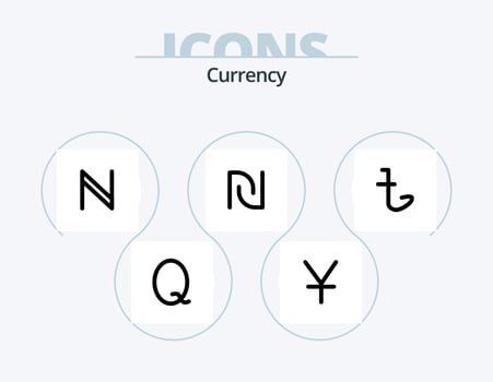 Currency Line Filled Icon Pack 5 Icon Design. peso. currency . try. philippine . money vector
