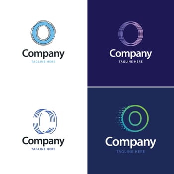 Letter O Big Logo Pack Design Creative Modern logos design for your business vector