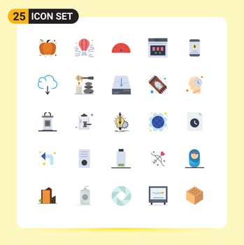 25 Creative Icons Modern Signs and Symbols of mobile web balloon template browser Editable Vector Design Elements