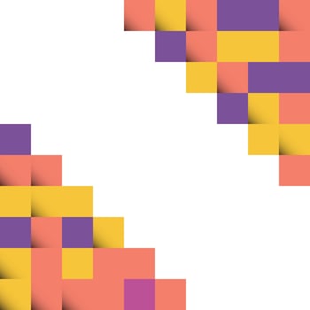 Yellow and Orange abstract squares Background design for poster flyer cover brochure vector