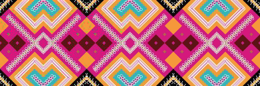 Ethnic Aztec Ikat Seamless Pattern Textile ikat chevron seamless pattern digital vector design for Print saree Kurti Borneo Fabric Aztec brush symbols swatches stylish