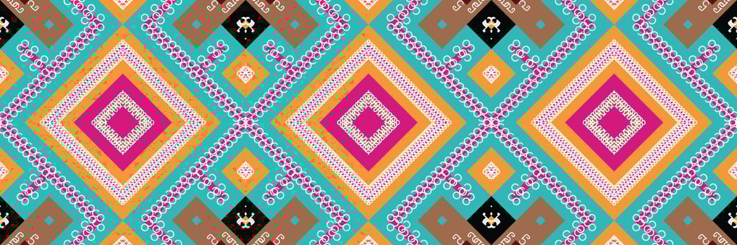 Ethnic Aztec Ikat Seamless Pattern Textile ikat design seamless pattern digital vector design for Print saree Kurti Borneo Fabric Aztec brush symbols swatches stylish