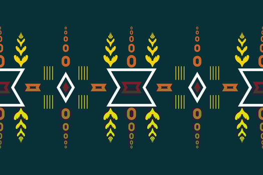 Ethnic border Ikat Seamless Pattern Textile African ikat seamless pattern digital vector design for Print saree Kurti Borneo Fabric border brush symbols swatches stylish