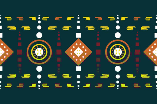 Ethnic border Ikat Seamless Pattern Textile ikat chevron seamless pattern digital vector design for Print saree Kurti Borneo Fabric border brush symbols swatches cotton