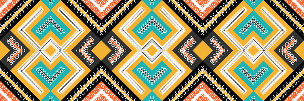 Tribal ethnic pattern. traditional pattern background It is a pattern created by combining geometric shapes. Design for print. Using in the fashion industry. vector