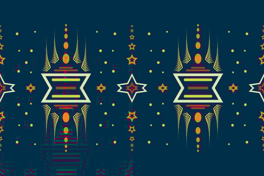 Ethnic border Ikat Seamless Pattern Textile ikat stripes seamless pattern digital vector design for Print saree Kurti Borneo Fabric border brush symbols swatches cotton