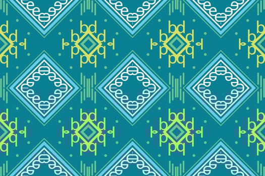 Ikat Seamless Pattern  ikat stripes batik textile seamless pattern digital vector design for Print saree Kurti Borneo Fabric border brush symbols swatches cotton