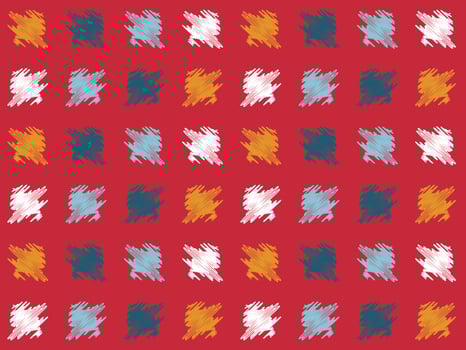 Freehand Pattern fabric prints Square Seamless Pattern Design Uzbek ikat-traditional silk product in Uzbekistan and Central Asia, vector