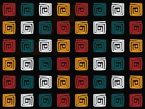 Freehand Sketch checker pattern. Native American fabric Seamless Pattern Design Geometric African American oriental traditional vector illustrations. Embroidery style.