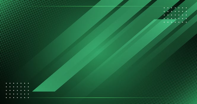 Abstract green background with gradient slashes vector