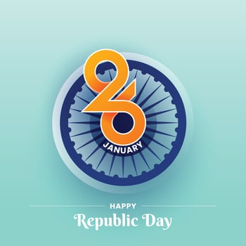 India Republic Day background or social media post banner vector