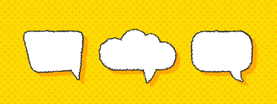 Modern Speech Bubbles. Speech balloon, chat bubble icons. Vector illustration