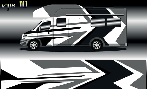 racing background vector for camper car wraps and more