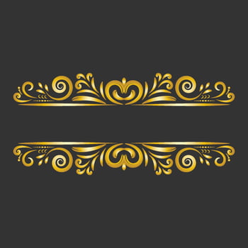 Floral golad Vector vintage royal title border or text frame ornament elements, Luxury vintage Border for title border ornamental