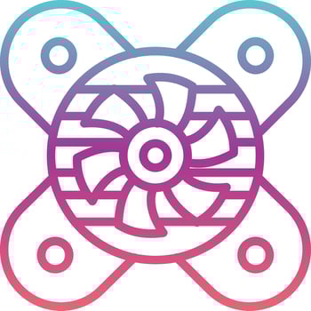 Cooling Fan Vector Icon