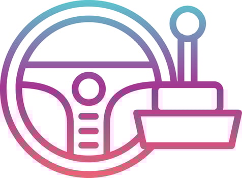 Steering Wheel Vector Icon