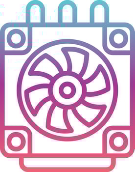 Heatsink Vector Icon
