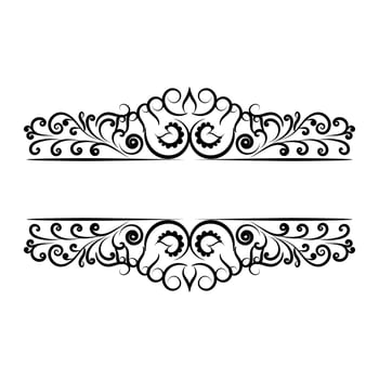 Vector vintage royal title border or text frame ornament elements, Luxury vintage Border wedding invitation card