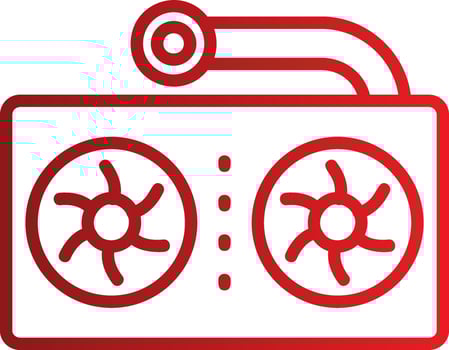 PC Radiator Vector Icon