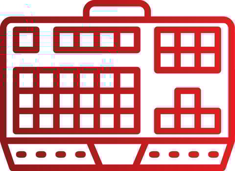Gaming Keyboard Vector Icon