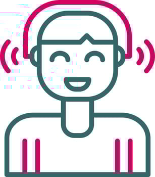 Listening Vector Icon