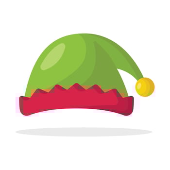 Elf Hat Costume vector