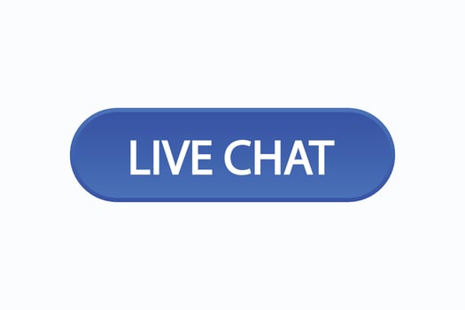 live chat button vectors. sign label speech bubble live chat vector