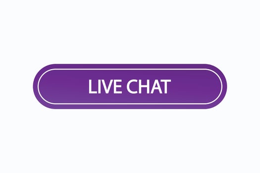 live chat button vectors. sign label speech bubble live chat vector