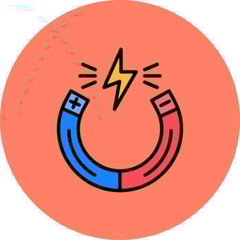 Magnet Creative Icon Design vector