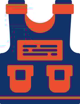 Police Vest Creative Icon Design vector