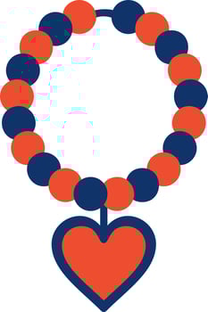 Pearl Necklace Creative Icon Design vector