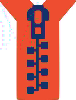 Zip Creative Icon Design vector