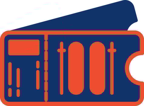 Ticket Creative Icon Design vector