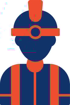 Worker Creative Icon Design vector