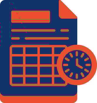 Schedule Creative Icon Design vector