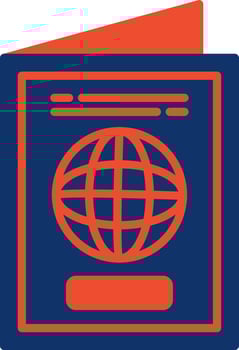 Passport Creative Icon Design vector