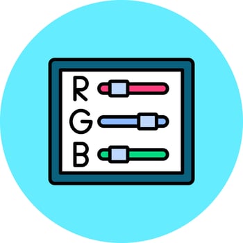 Rgb Creative Icon Design vector