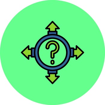 Uncertainty Creative Icon Design vector