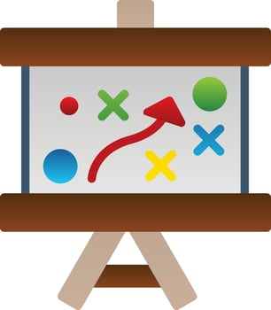 Contra Strategy Vector Icon Design