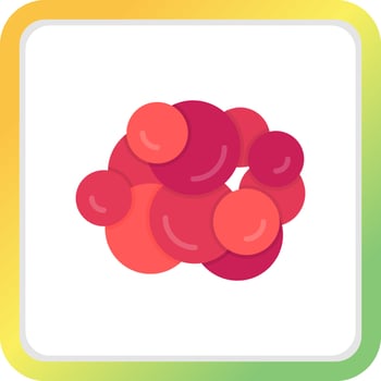 Cancer Cell Creative Icon Design vector