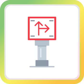 Traffic Sign Creative Icon Design vector
